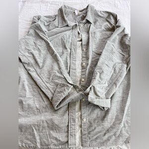 Duluth Trading Co Men's Light Gray Shirt Jacket